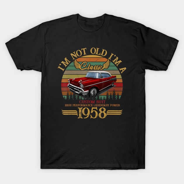 Classic 1958 Shirt for Men Women 61th Birthday Gifts For Men T-Shirt by Danielss